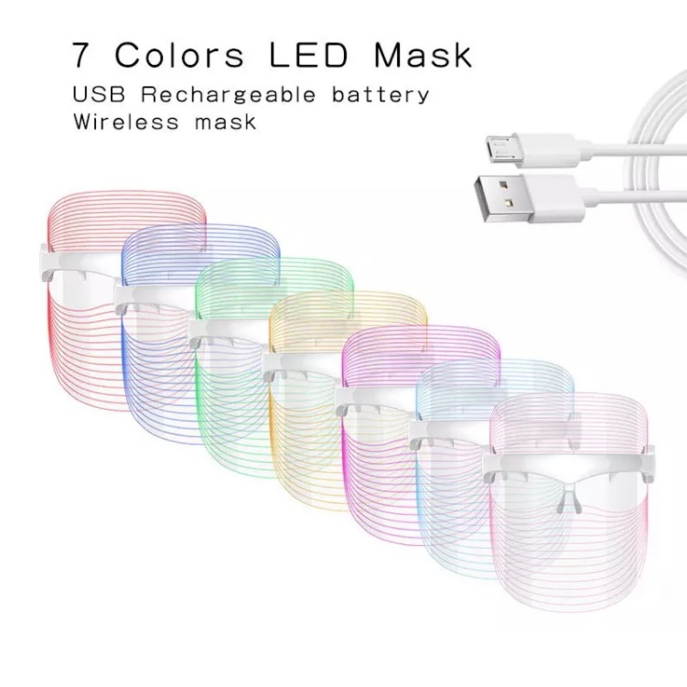 7 COLOUR LED MASK - Picture 3 of 6